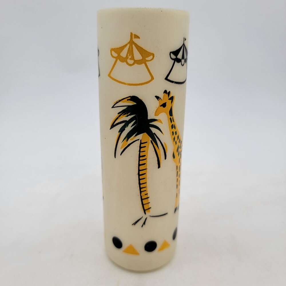 Vintage Mid-Century Modern Circus Themed Tumblers Set Of 6 - Picture 9 of 16